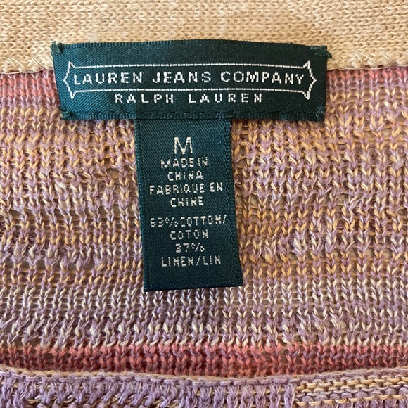 Lauren Linen/Cotton Southwestern Size Medium - Picture 3 of 4